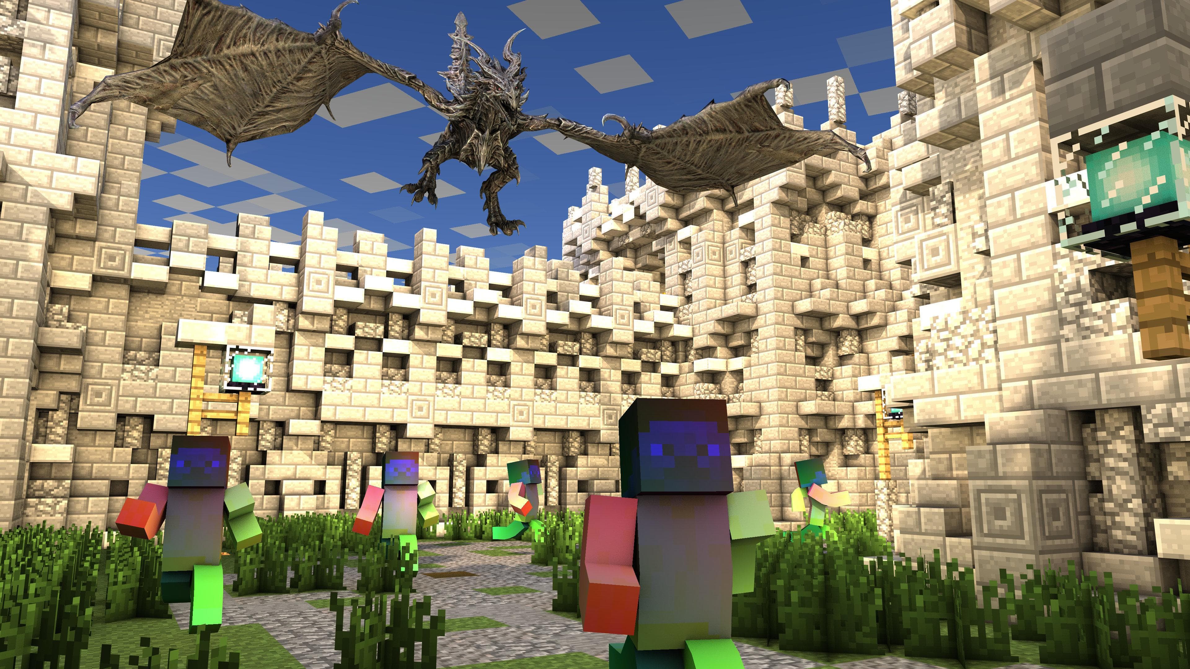 Skyrim Invades Minecraft